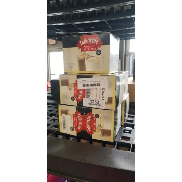 5 NEW CASES OF CAFFE DVITA INSTANT CAPPUCCINO