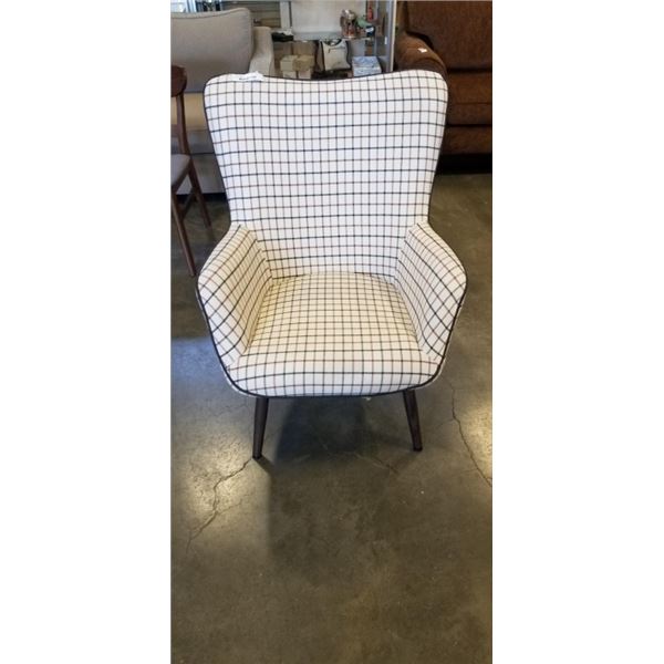 JYSK MODERN WINGBACK FABRIC CHAIR