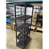 Image 3 : BLACK PLASTIC 5 TIER BOOKSHELF