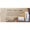 Image 2 : NEW 2PACK OF NAVY BLUE TABLE LAMPS