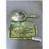 Image 4 : ANTIQUE BAKELITE VANITY SET AND OLD FOLEY PITCHER