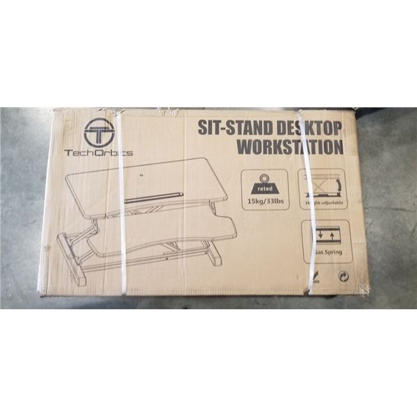 NEW TECH ORBIT SIT TO STAND DESKTOP WORKSTATION