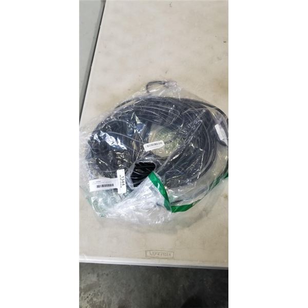 AS NEW BLACK 100FT LIFE SUPPLY LIGHTED INDOOR OUTDOOR HEAVY DUTY EXTENSION CORD, 16AWG