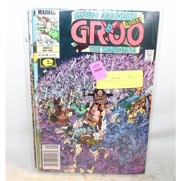 GROO THE WONDER COMIC #S 3,5,8,13