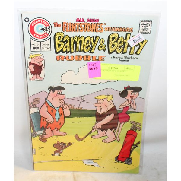 BARNEY AND BETTY RUBBLE COMIC.