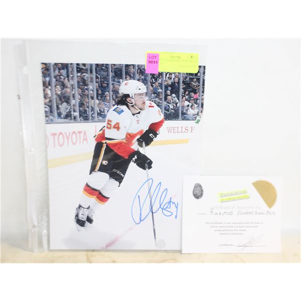 RASMUS ANDERSON 8" X 10" SIGNED PICTURE