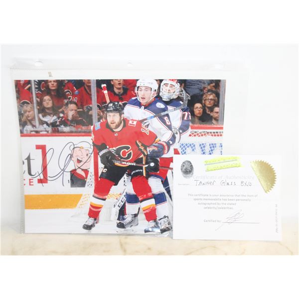 TANNER GLASS SIGNED PICTURE 8" X 10"