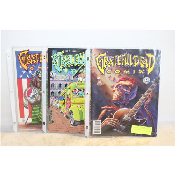 ESTATE VINTAGE GRATEFUL DEAD #1,#2,#3 COMIX