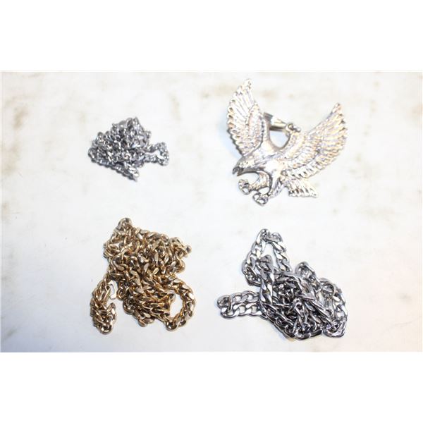 3 MEN'S CHAINS+PENDANT