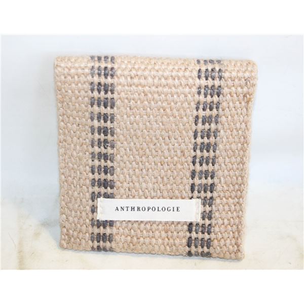 ANTHROPOLOGIE JUTE COIN PURSE