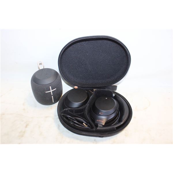 SONY WH-1000XM3 HEADPHONES & PORTABLE SPEAKER