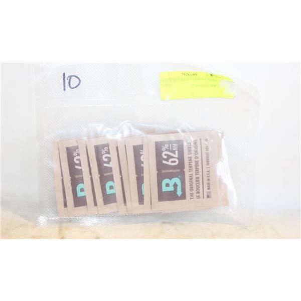 10 PACK BOVEDA TERPENE SHIELD 62% RH,