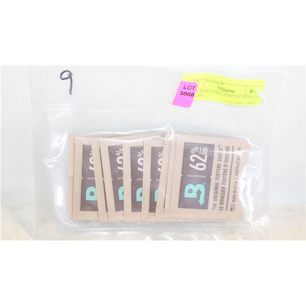9 PACK BOVEDA TERPENE SHIELD 62% RH,