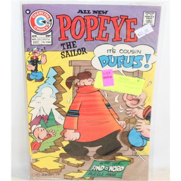 POPEYE THE SAILOR COMIC #126