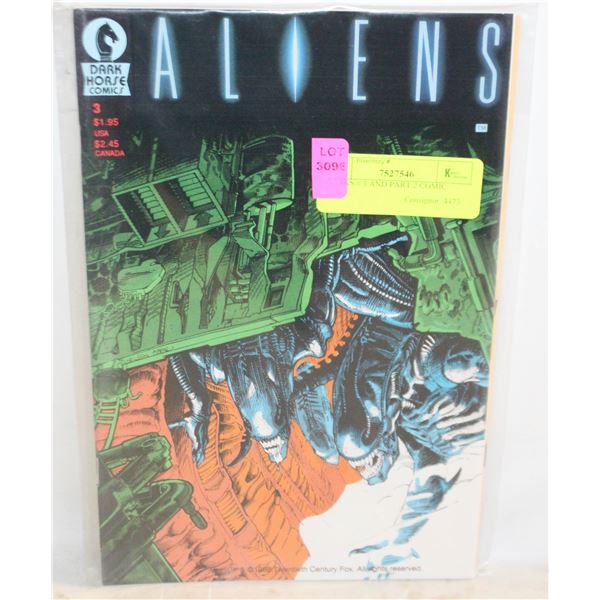 ALIENS # 3 AND PART 2 COMIC