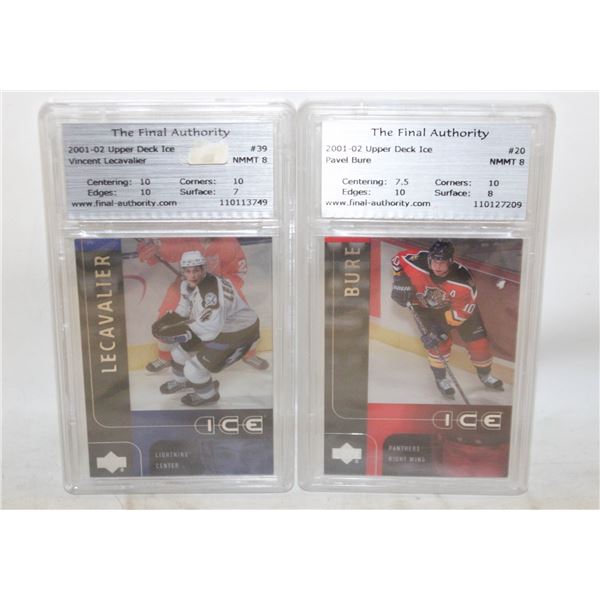 THE FINAL AUTHORITY PAIR OF GRADED CARDS