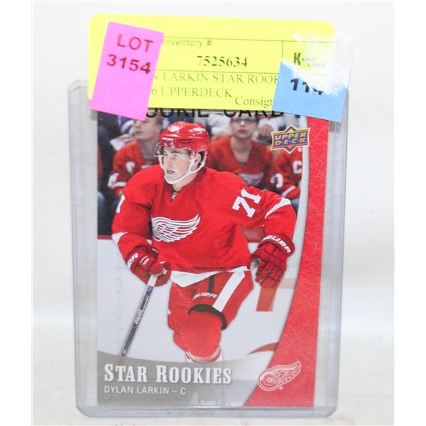 DYLAN LARKIN STAR ROOKIES 2015-16 UPPERDECK