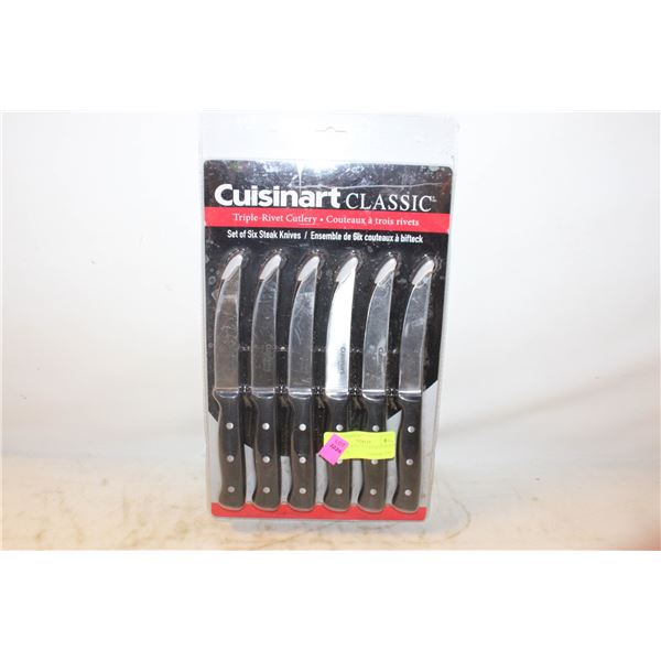 NEW CUISINART STEAK KNIVES SET OF 6 NEW