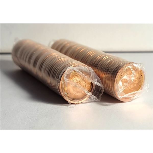 16)  LOT OF 2 ROLLS OF CANADIAN