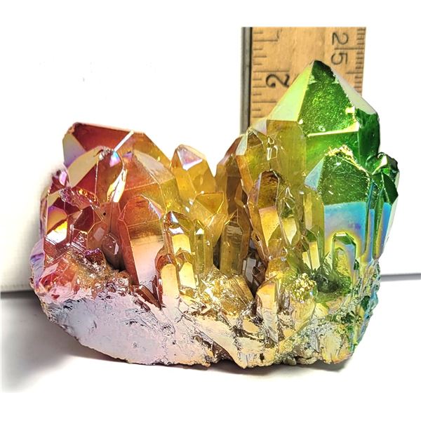 9)  NATURAL 192.6 GRAM RAINBOW AURA