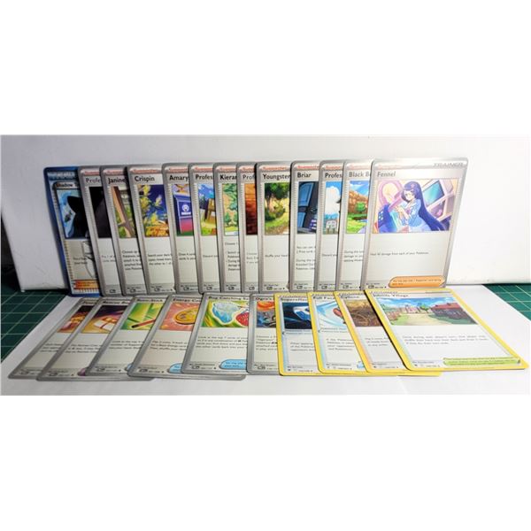 3)  LOT OF 23 POKEMON TRAINER CARDS,