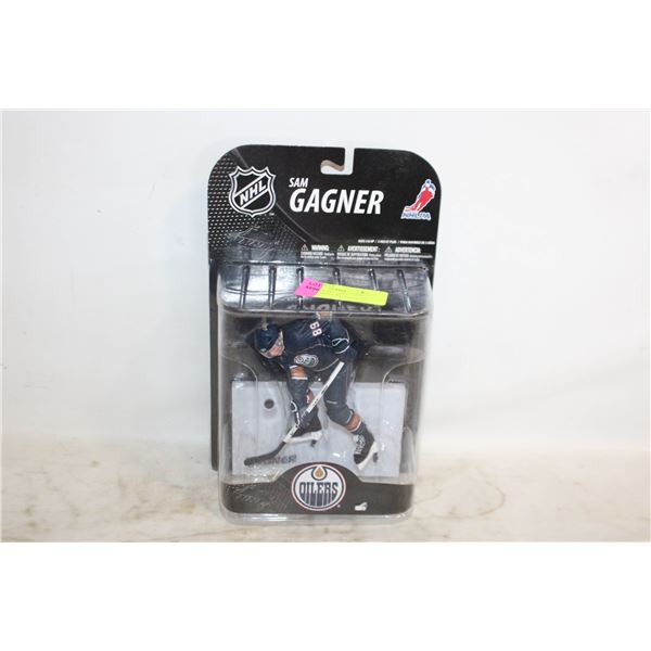 VINTAGE OILERS SAM GAGNER MCFARLANE FIGURE