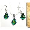 Image 1 : 29)  BAROQUE CUT BLUE/GREEN TITANIUM
