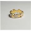 Image 1 : 24)  GOLD TONE WITH PEARLIZED WHITE
