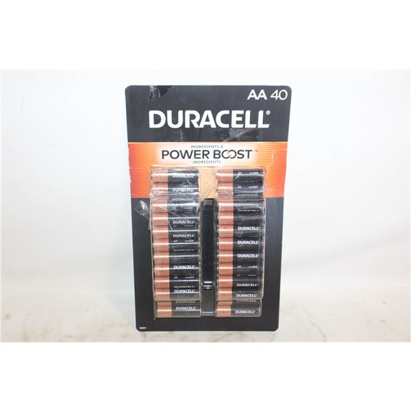 NEW DURACELL SIZE AA BATTERIES 40 PACK