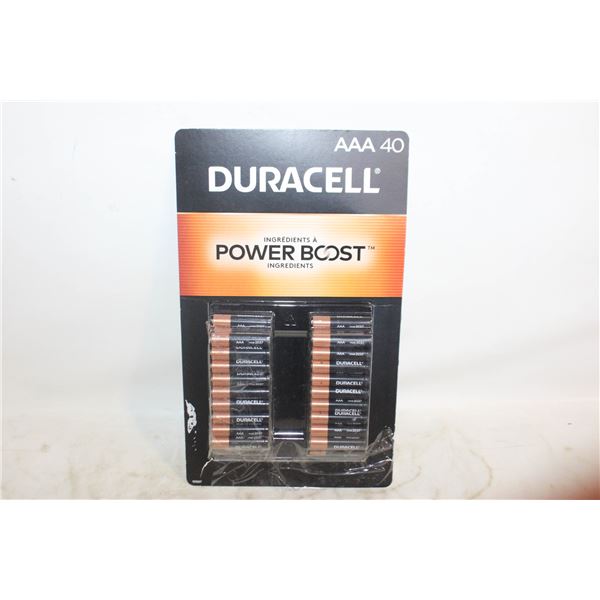 NEW DURACELL SIZE AAA BATTERIES 40 PACK