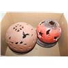Image 1 : 2 TERRACOTTA CANDLE LANTERNS
