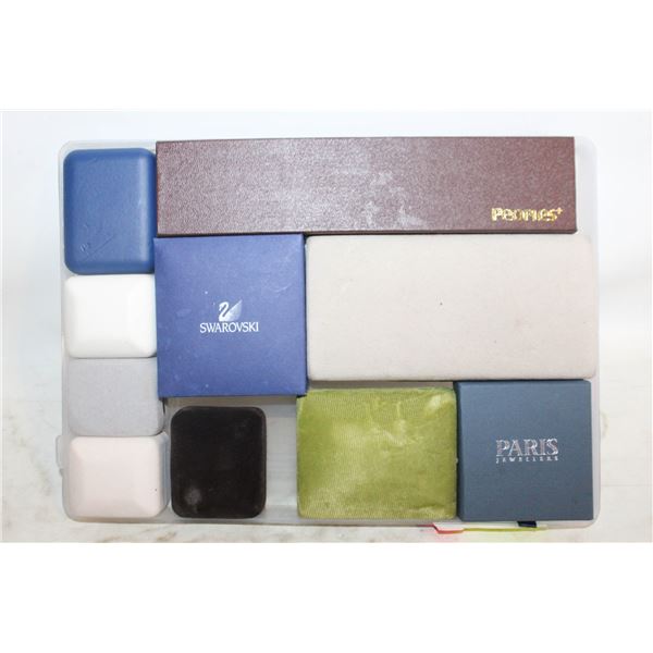 LOT OF QTY 10 JEWELRY BOXES