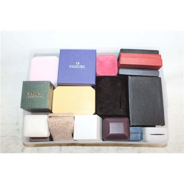 LOT OF 21 JEWELRY BOXES