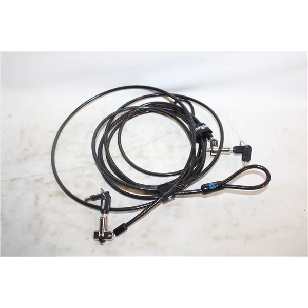 2 KENSINGTON KEYED LAPTOP LOCKS+KEYS