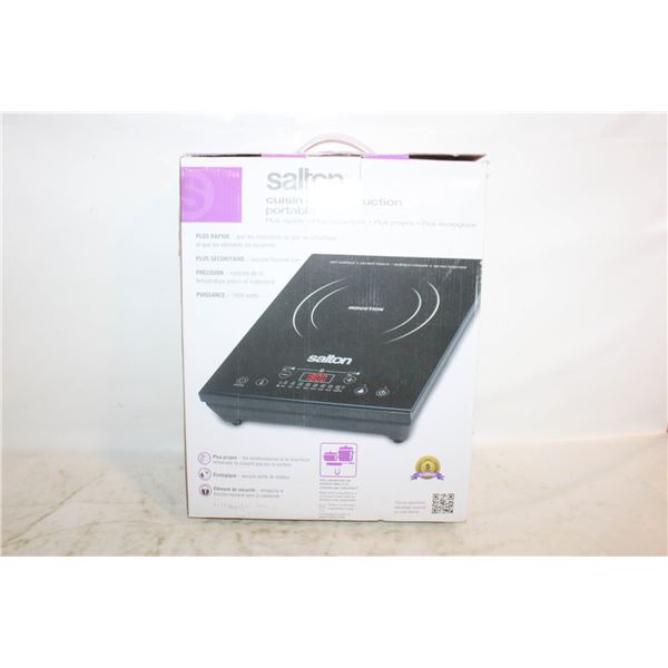 SALTON PORTABLE INDUCTION COOKTOP, UNUSED