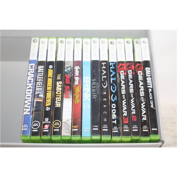 14 XBOX 360 GAMES - GEARS OF WAR /COD & MORE