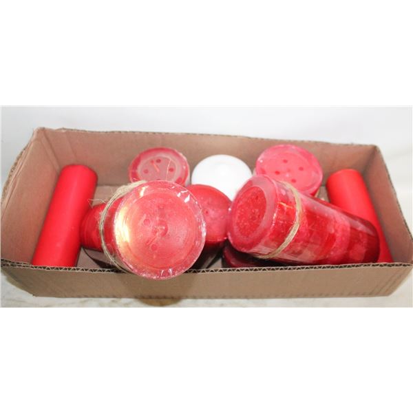 ESTATE LOT OF QTY 9 NEW CANDLES