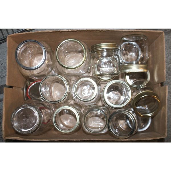 BOX WIDE MOUTH DOMINION/MASON (17 JARS)