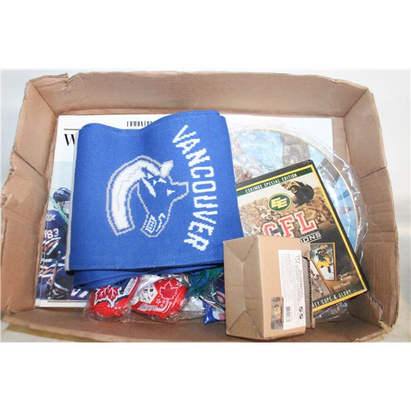 VINTAGE SPORTS COLLECTIBLES FLAT FULL ALL