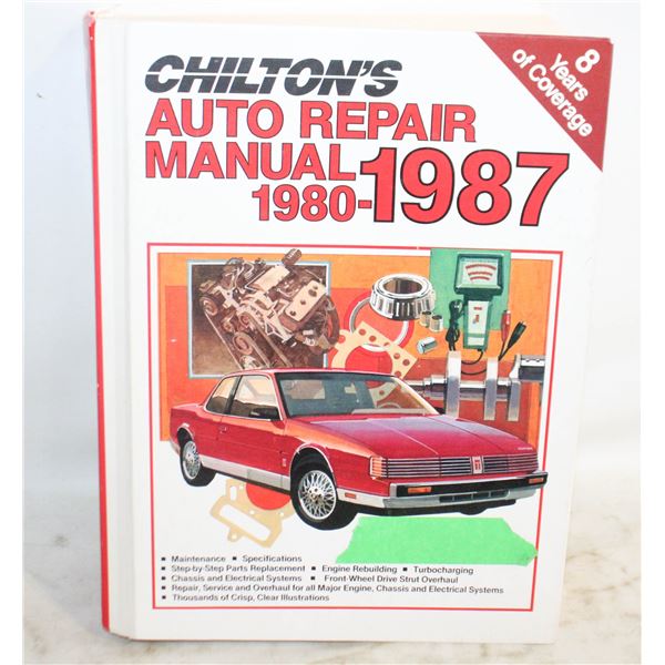 CHILTON'S AUTO REPAIR MANUAL 1980-1987