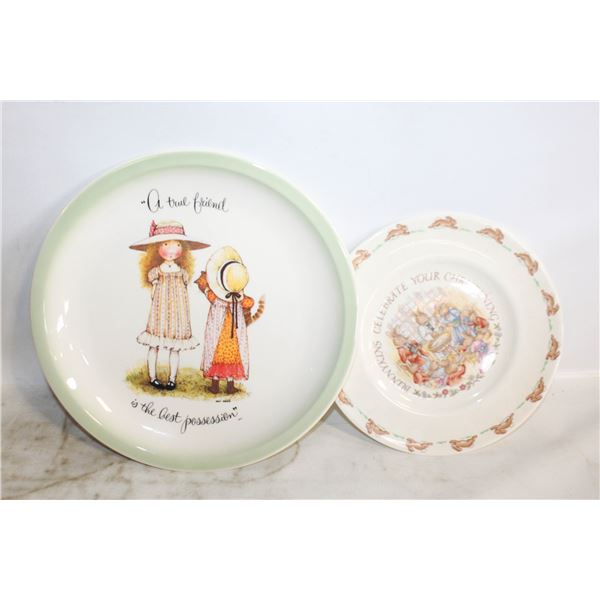 VINTAGE BUNNYKINS PLATE (8 INCH) &