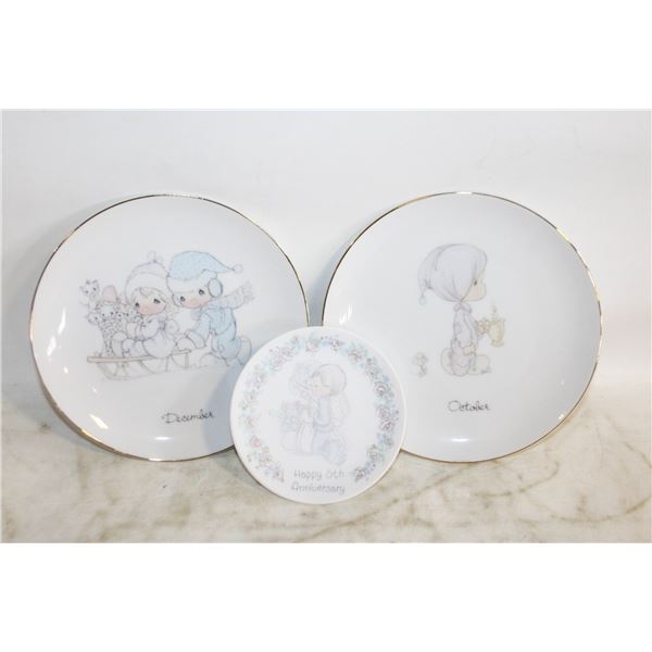 PRECIOUS MOMENTS PLATES 6 INCH OCTOBER,