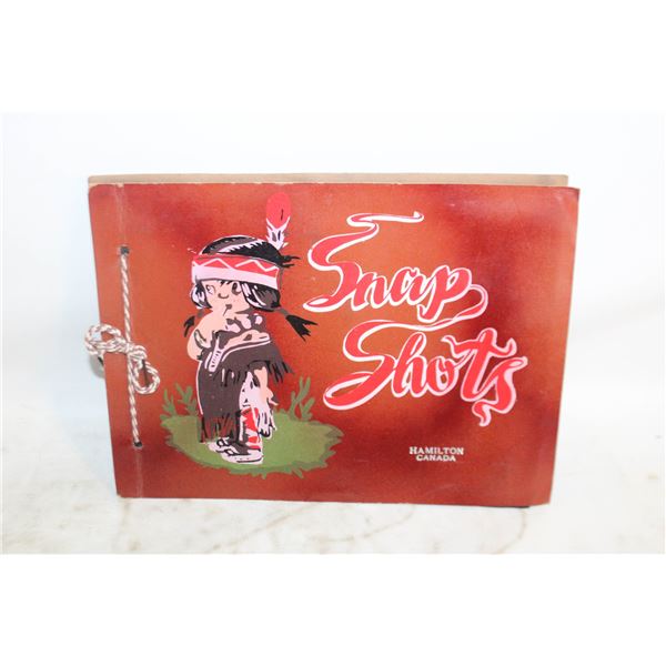 VINTAGE NATIVE CHILD SNAP SHOT PHOTO ALBUM
