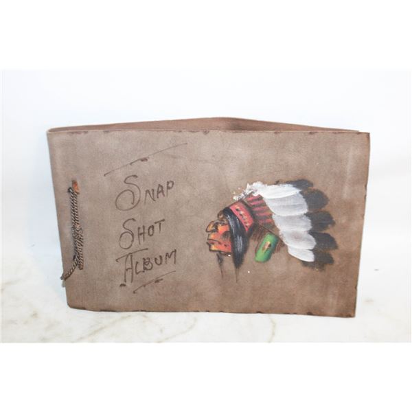 VINTAGE INDIAN CHIEF SNAP SHOT PHOTO ALBUM