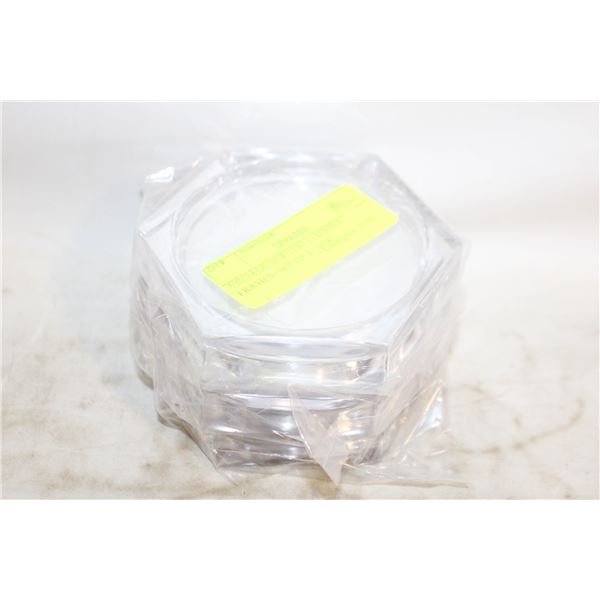 VINTAGE ACRYLIC COASTER FRAMES- SET OF 3- NEW