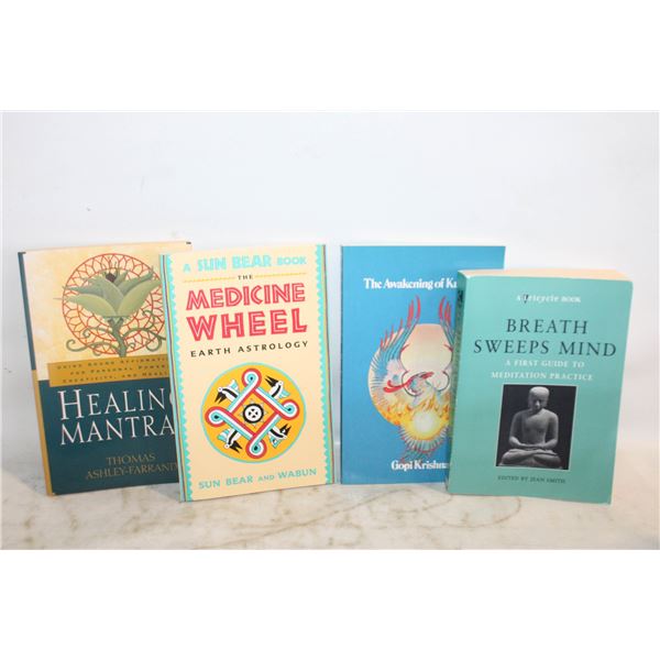 MEDITATION & HEALING BOOKS- SET OF 4