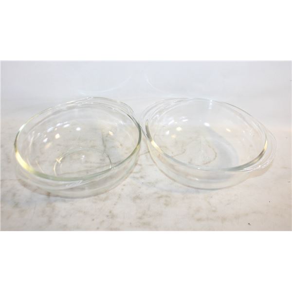 PYREX ROUND CASSEROLE DISHES- LOT OF 2