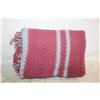 Image 1 : VINTAGE KNITTED AFGHAN BLANKET- 60" X 42"