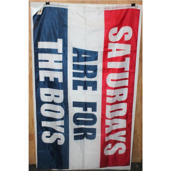 SATURDAYS ARE FOR THE BOYS FLAG 5X3