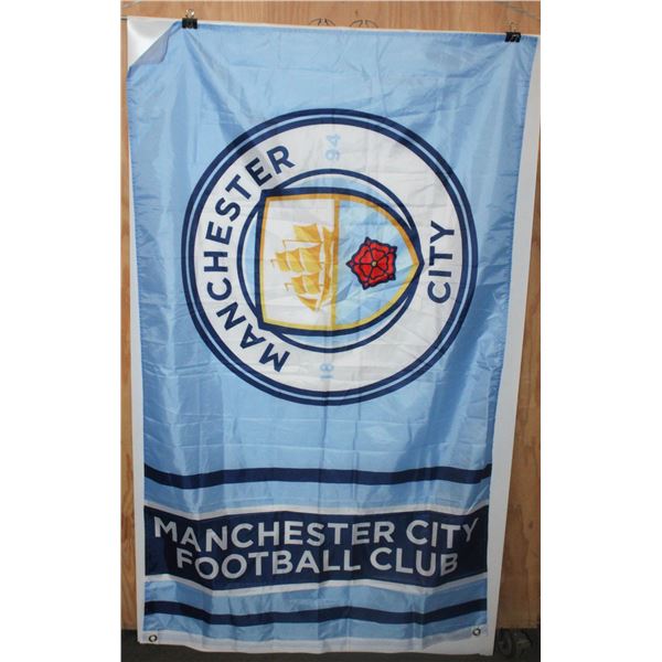 MANCHESTER CITY FC FLAG NEW 5X7 SOCCER